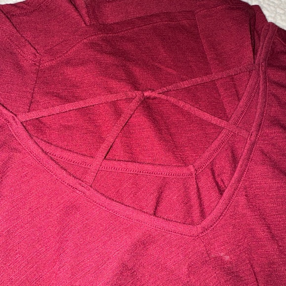 Maurices Red V Neck Top - Picture 2 of 3